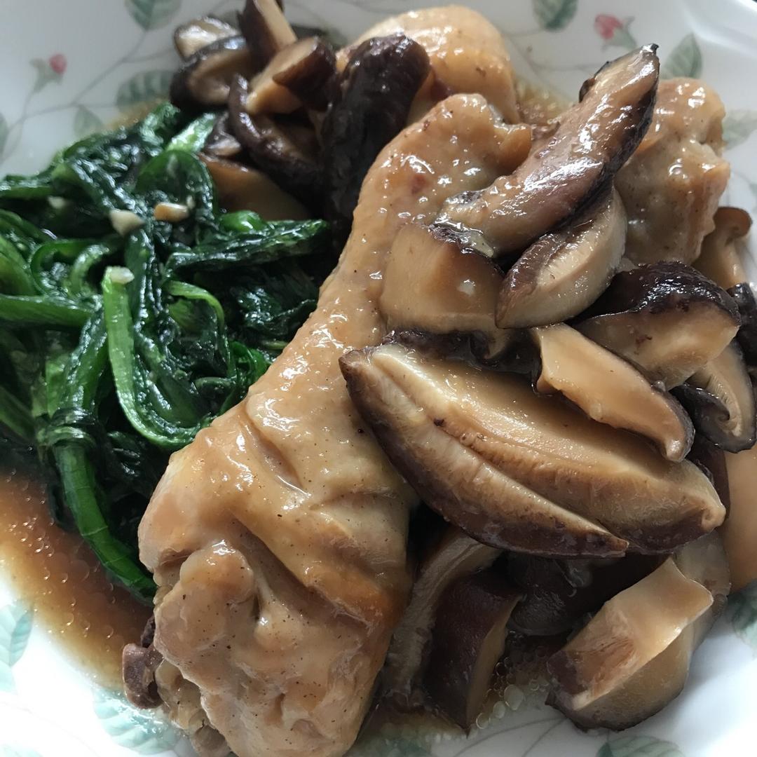 香菇蒸鸡腿肉