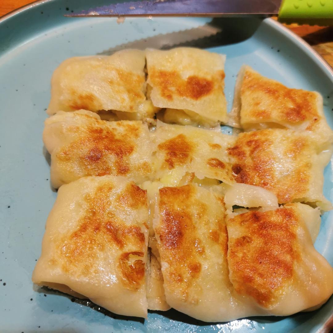 【泰式香蕉煎饼】鸡蛋香蕉配一对，卷饼吃得甜又脆！
