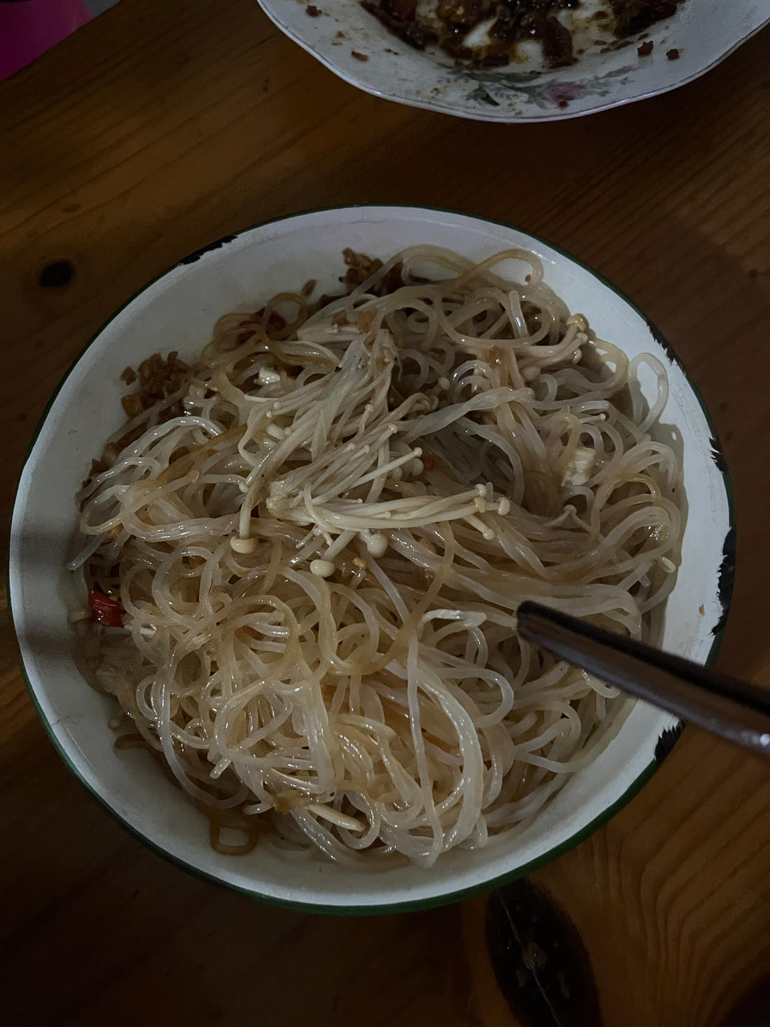 金针菇蒸粉丝