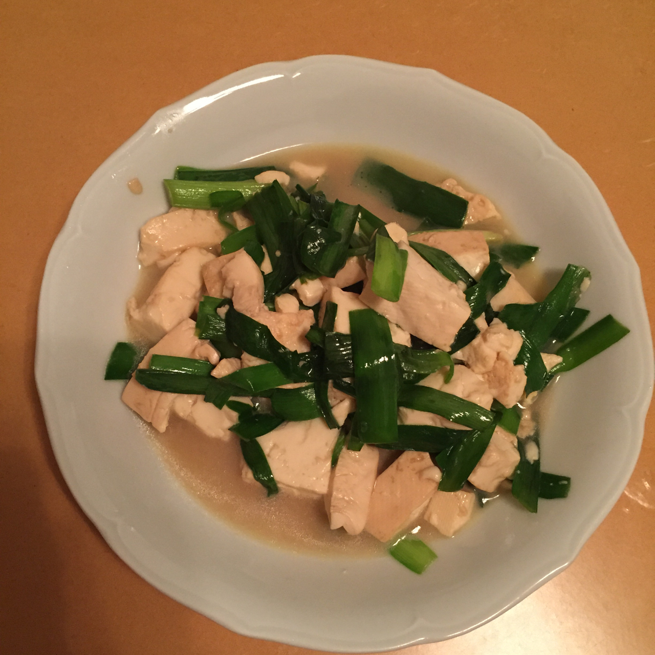 韭菜豆腐