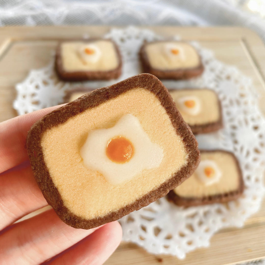 超级萌物～卡通煎蛋曲奇