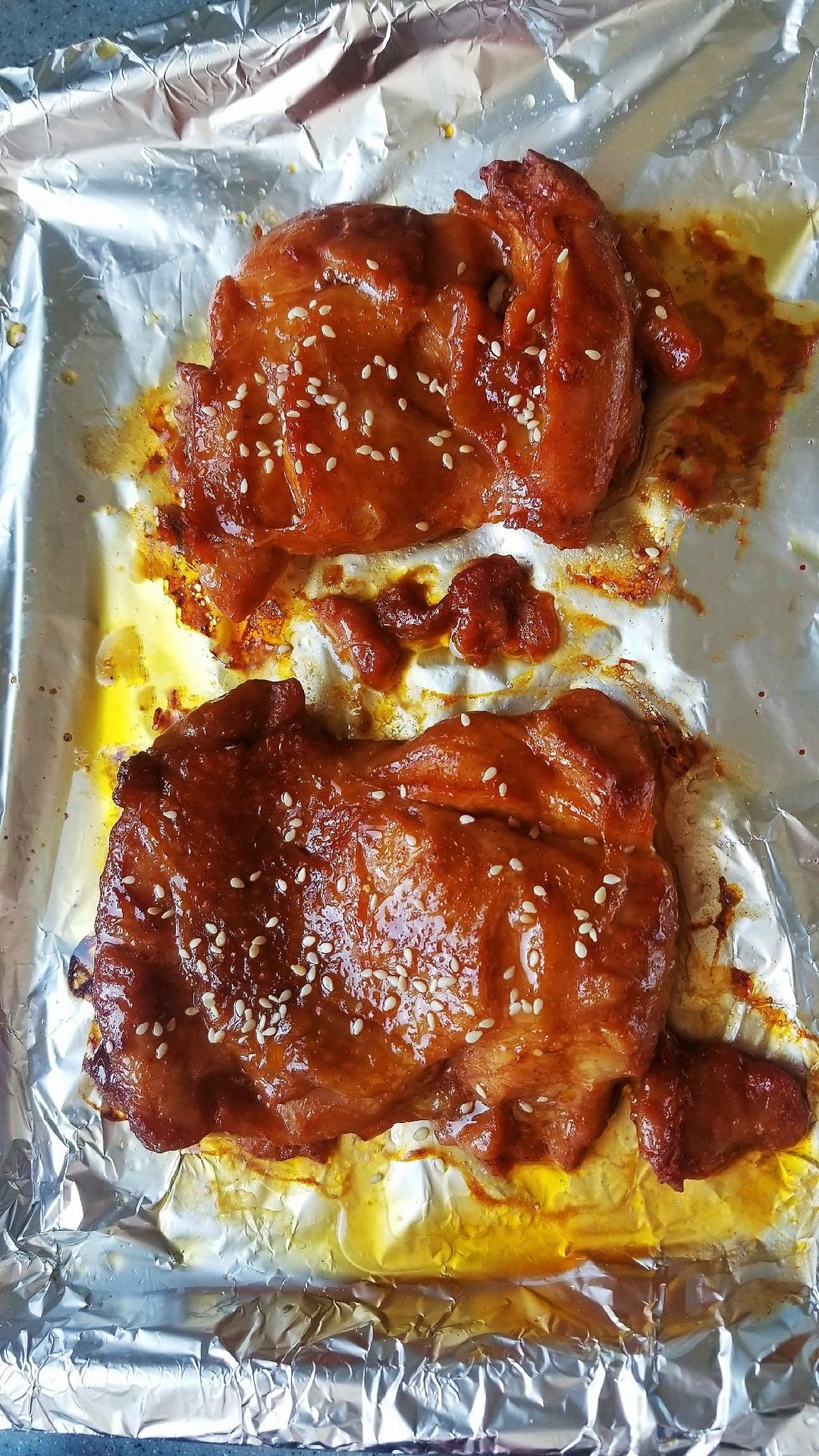 烤箱烤鸡腿