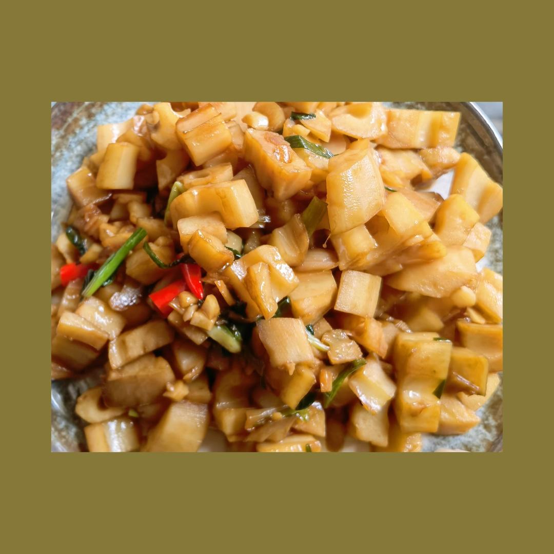 家常快手菜小炒藕丁真香