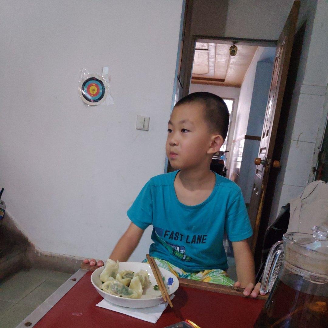 野菜虾肉云吞（干拌）