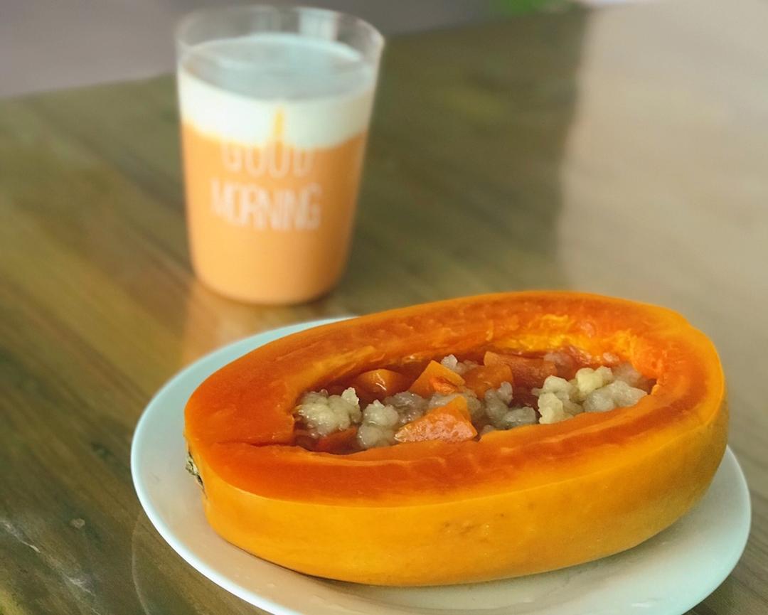 木瓜雪蛤的做法