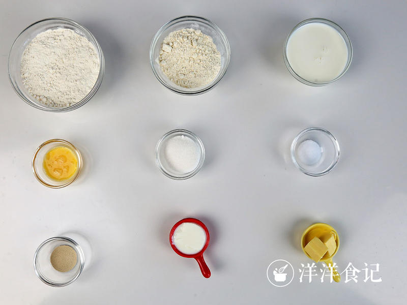 纯奶手撕吐司的做法 步骤1