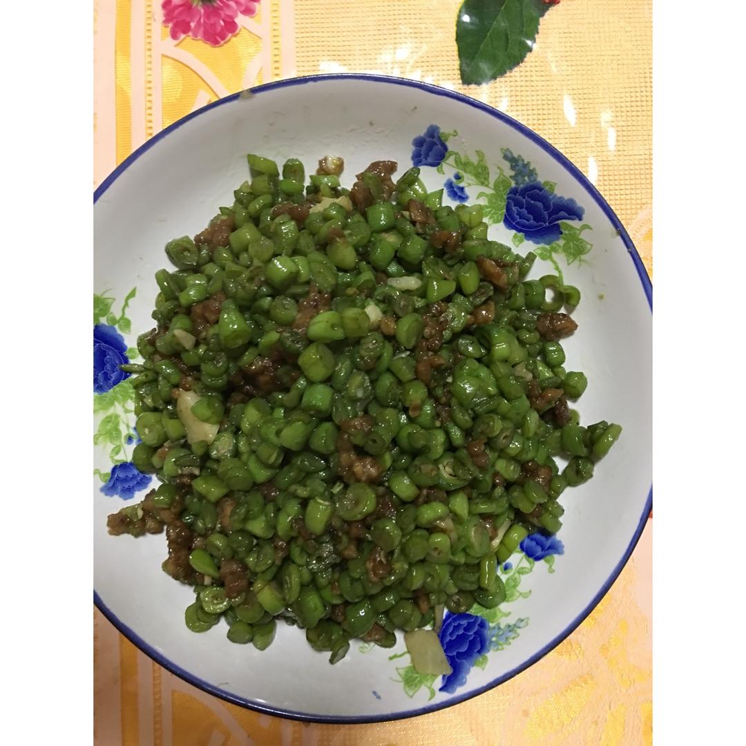 肉沫豆角下饭菜