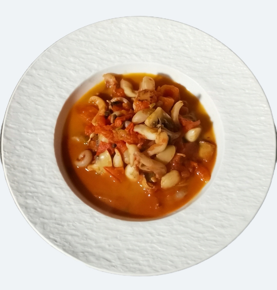 番茄🍅鱿鱼须口菇清淡饮食工程的做法