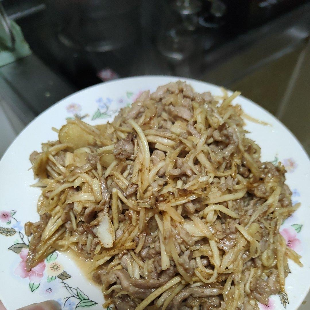 家常菜－茭白炒肉丝