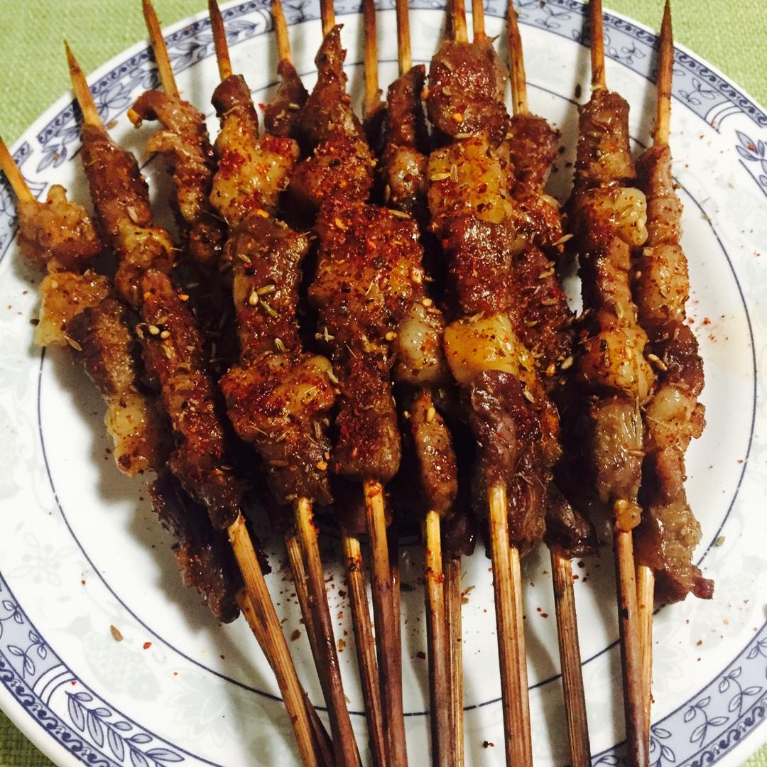 connie康康做的烤箱版烤羊肉串