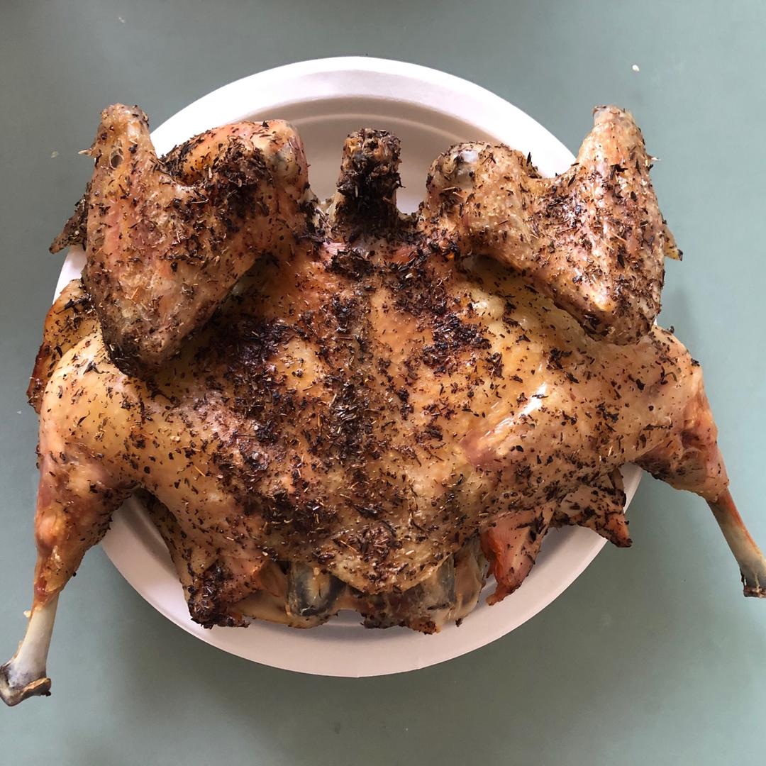 田螺姑娘超级简单不用腌制脆皮烤鸡