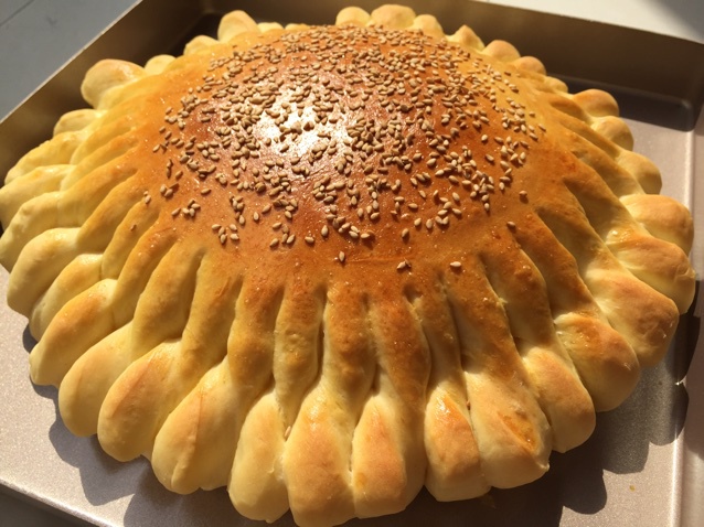 向日葵豆沙面包