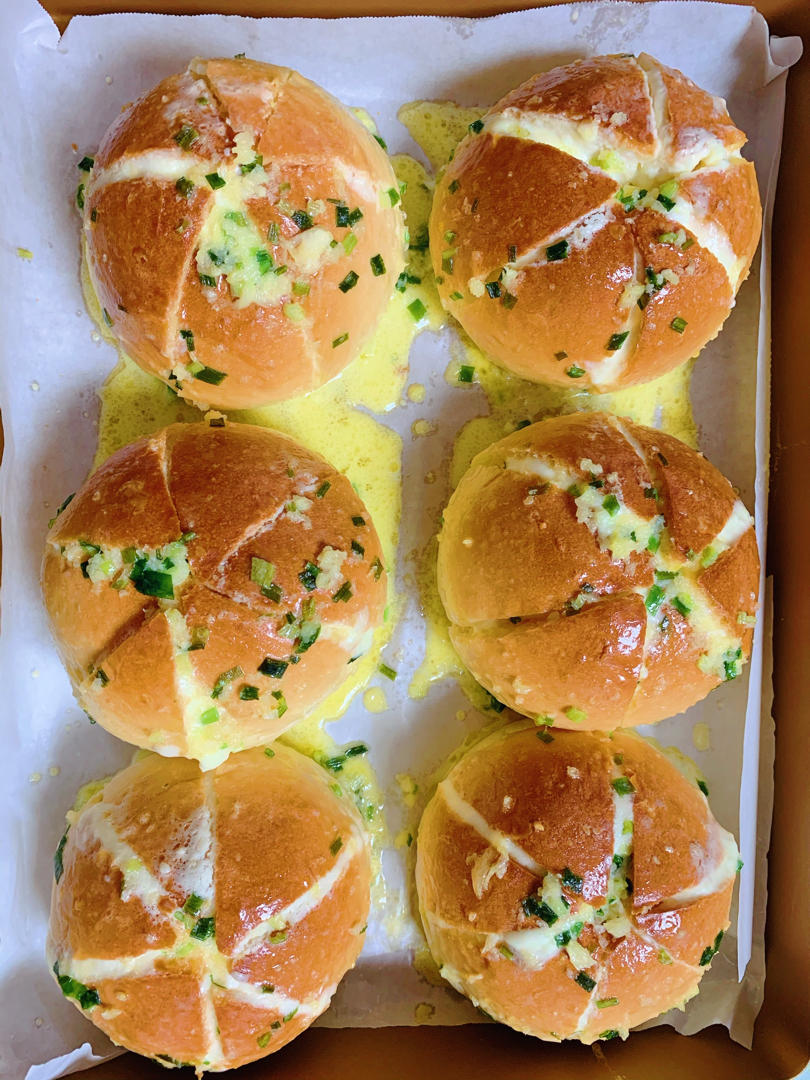 网红蒜香奶酪面包,好吃到爆炸