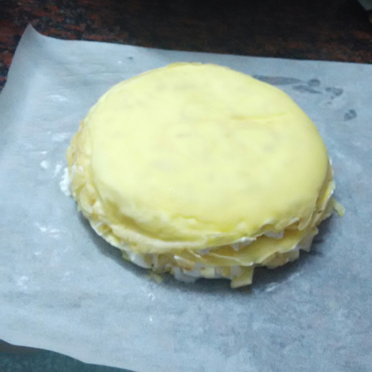 千层蛋糕（面糊不结块搅拌法+抹茶粉无颗粒）