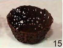 巧克力蕾丝碗（Cestini di cioccolato）的做法 步骤15
