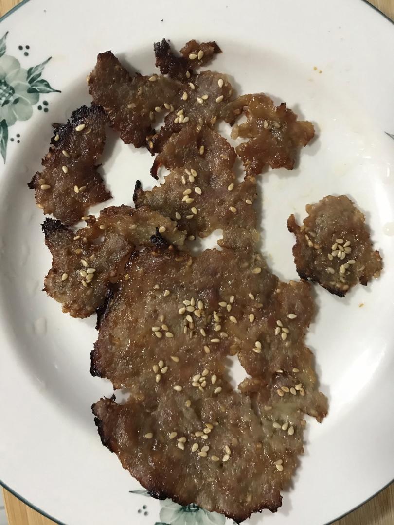 猪肉脯的做法（烤箱做蜜汁猪肉脯）