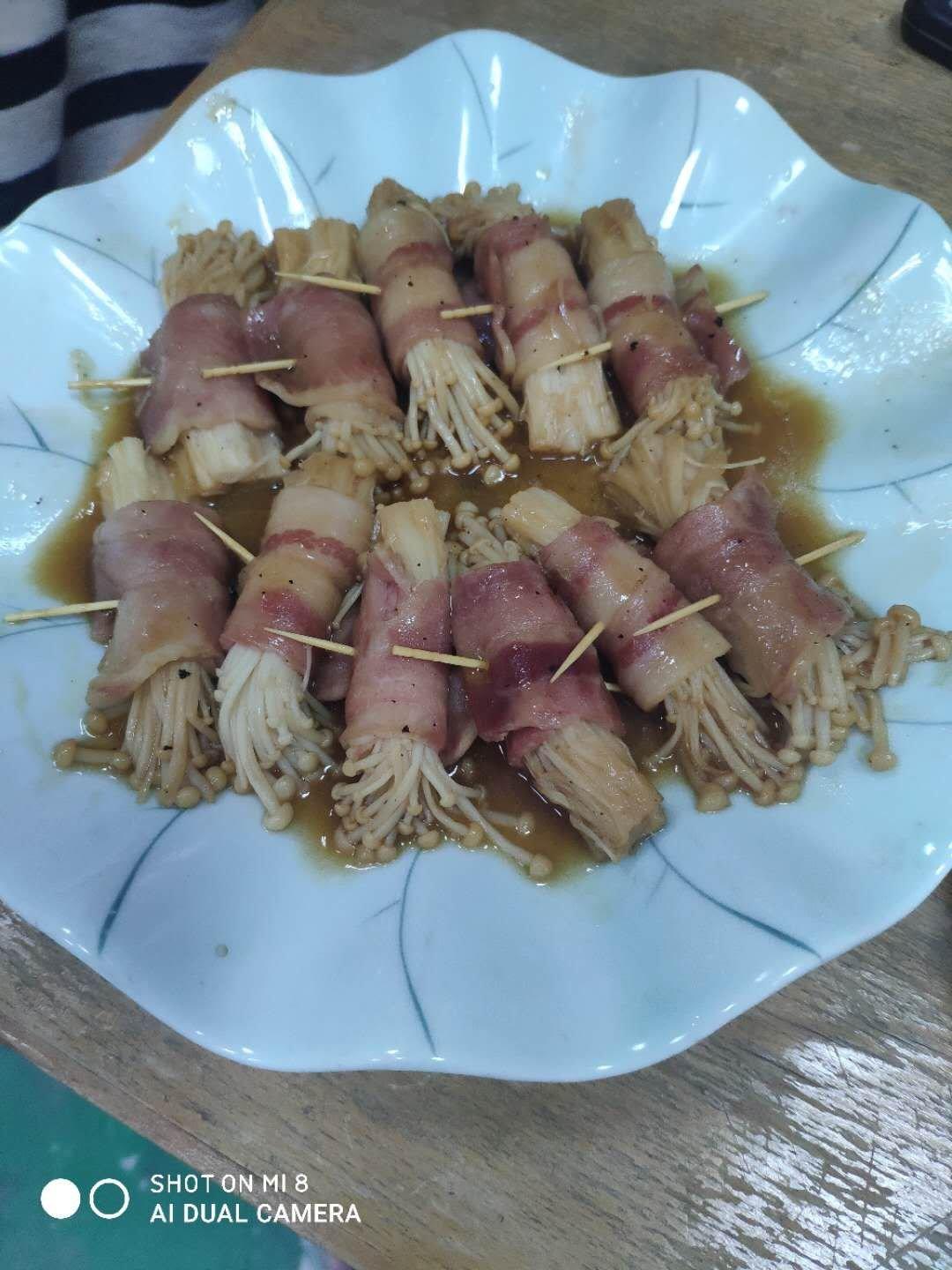 金针菇培根卷