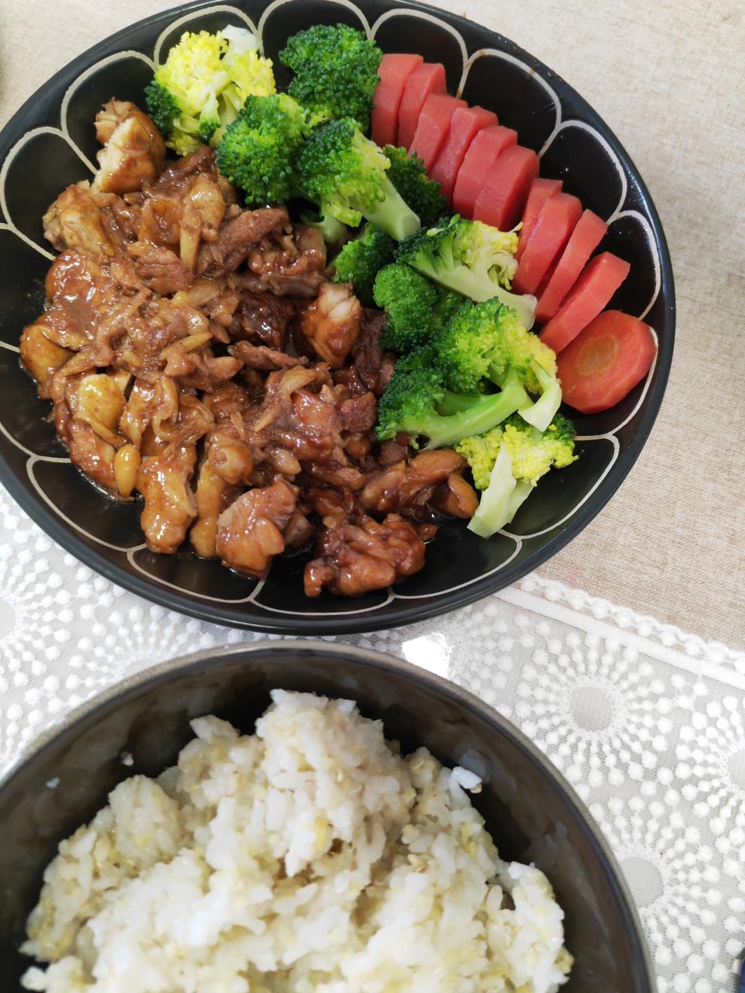 照烧鸡腿饭