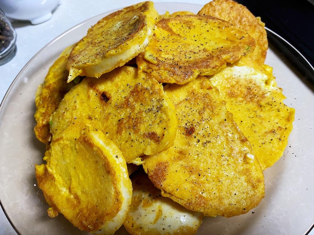 香煎馒头片（剩馒头的花样吃法，简单又好吃）