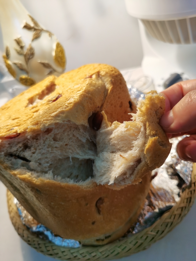 冷发酵美的面包机全麦面包的做法 步骤6