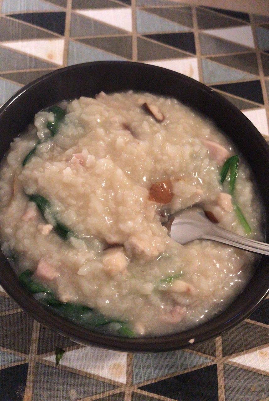 香菇滑鸡粥