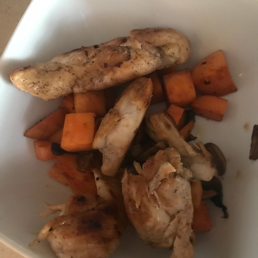 椰子油烤鸡胸肉