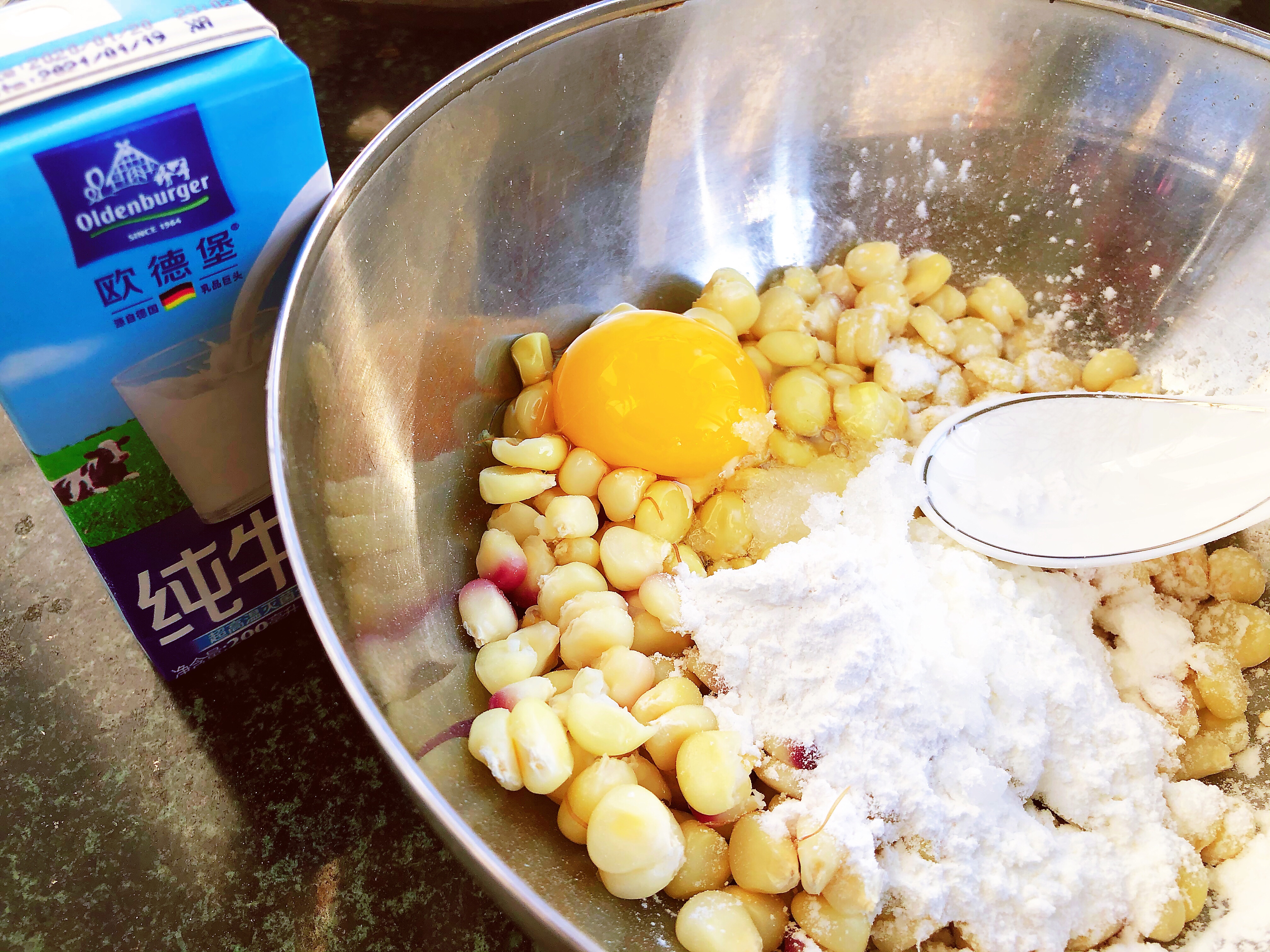美味早餐—玉米烙的做法 步骤4