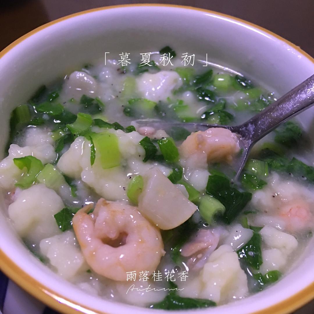 海鲜疙瘩汤