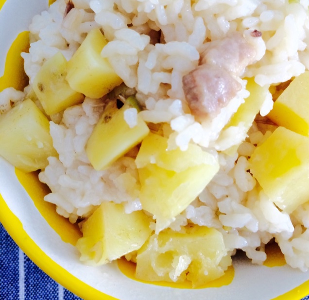 电饭锅版香菇土豆饭
