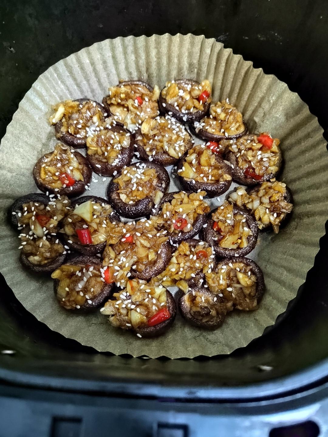 蒜蓉孜然烤香菇（烤箱版0失败）