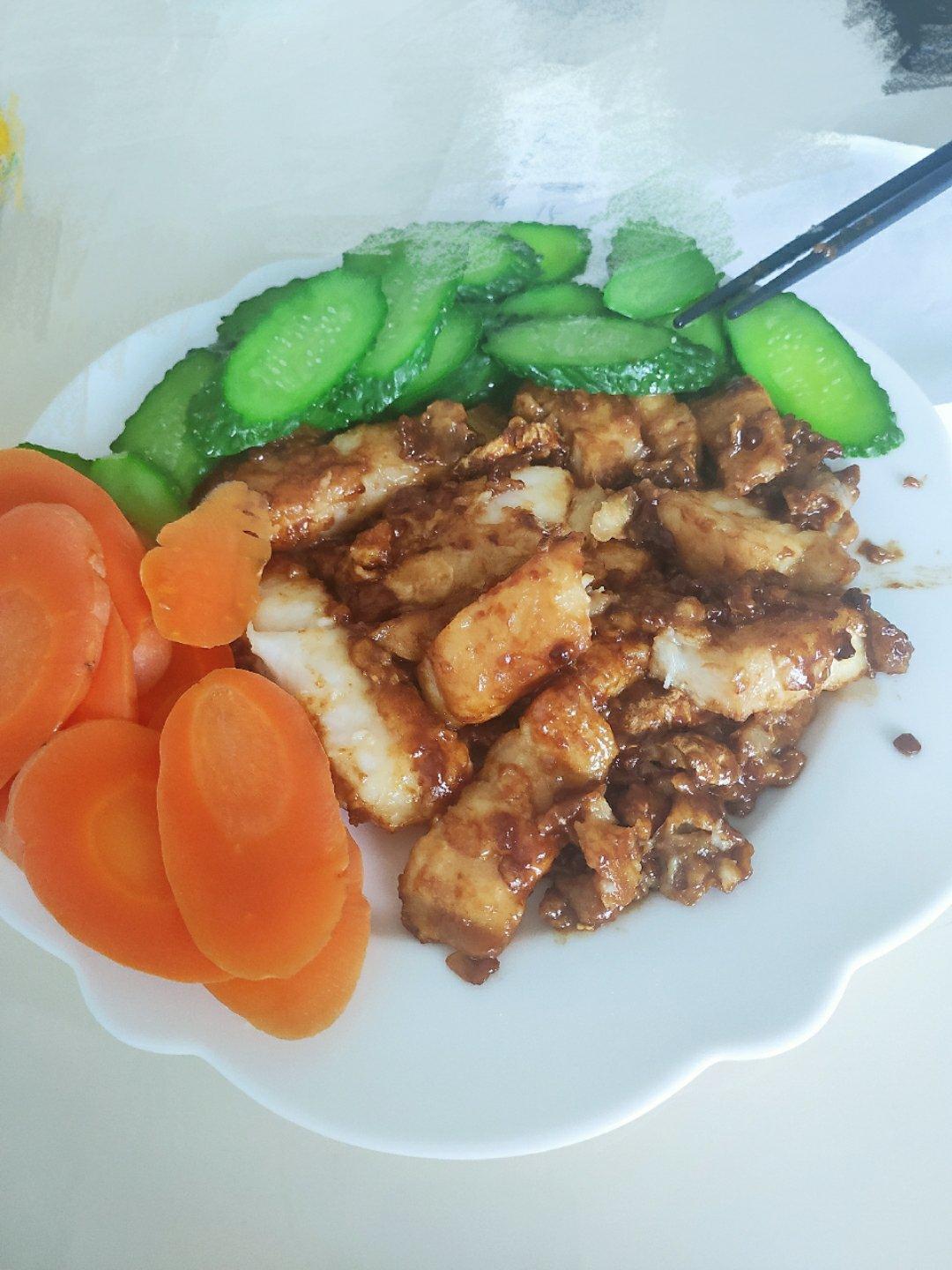 陈香照烧龙利鱼便当