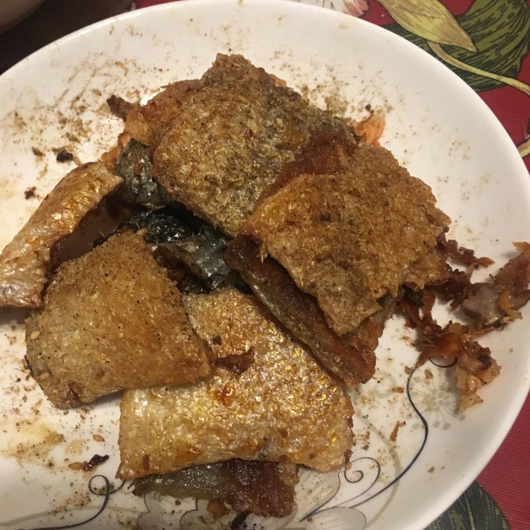 香煎三文鱼皮