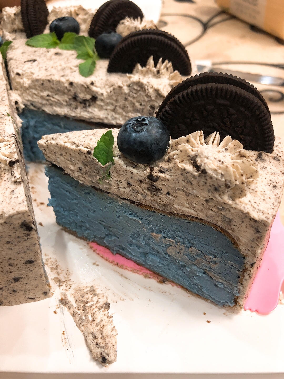 💙冰淇淋口感｜奥利奥咸奶油巴斯克蛋糕