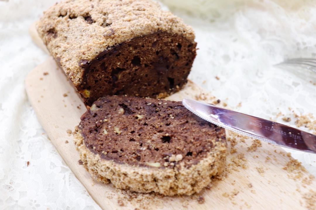 摩卡花生酥全麦快手面包丨健康·烘焙