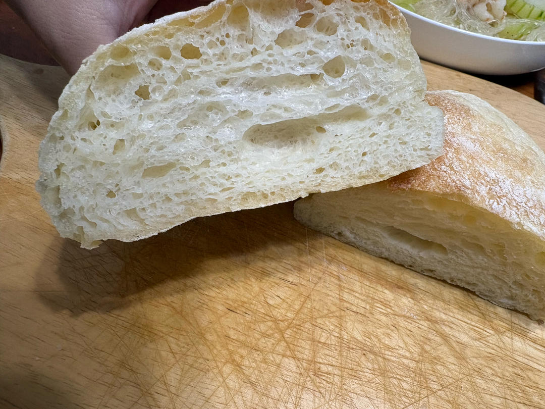家庭版免揉～恰巴塔🥖｜一次成功超好吃