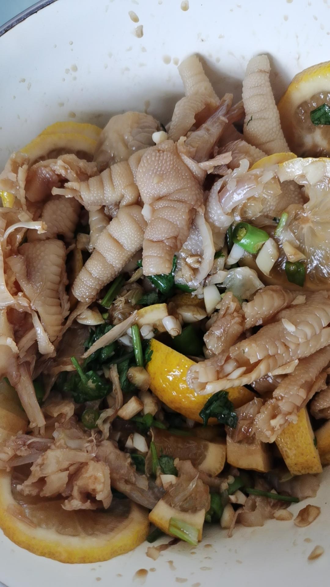 酸辣柠檬脱骨鸡爪🍋🍋🍋Q弹爽口