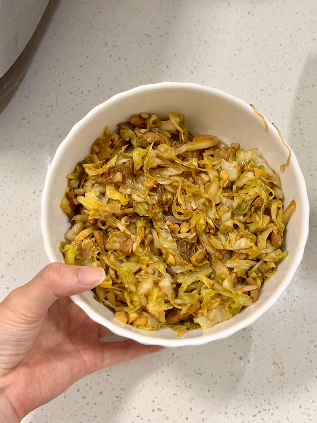 粉丝炒包菜