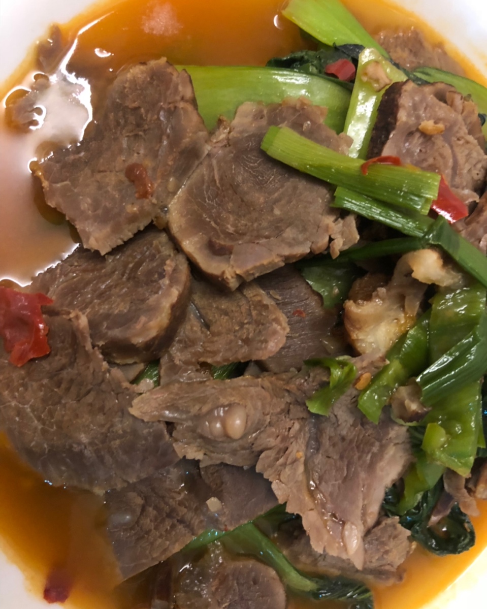 青菜烩牛肉