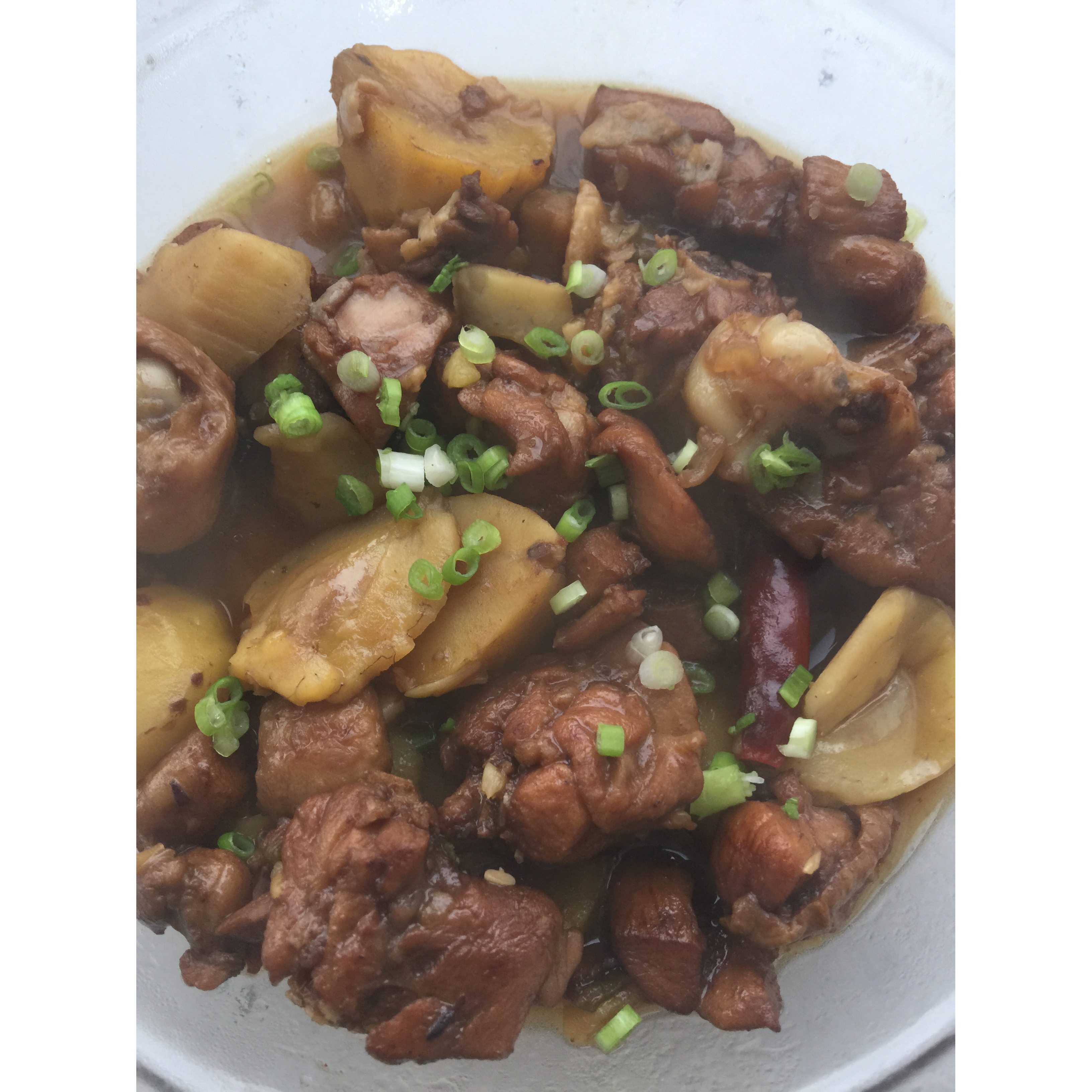 板栗烧鸡