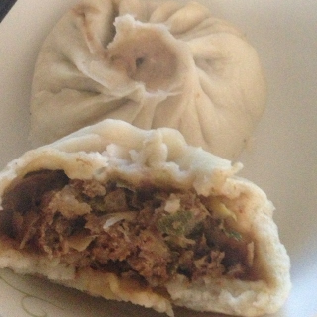 erguotou做的牛肉萝卜馅包子