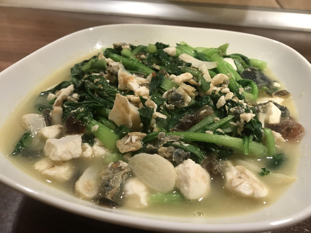 鲜掉眉毛的超快手素食上汤鸡毛菜