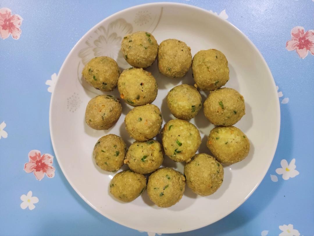 低脂豆腐丸子，宅家DIY 美食