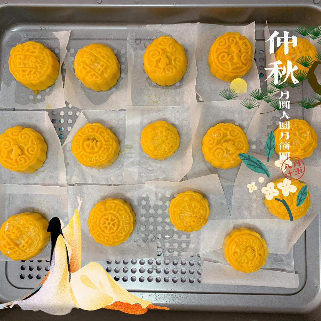无需烤箱伪月饼