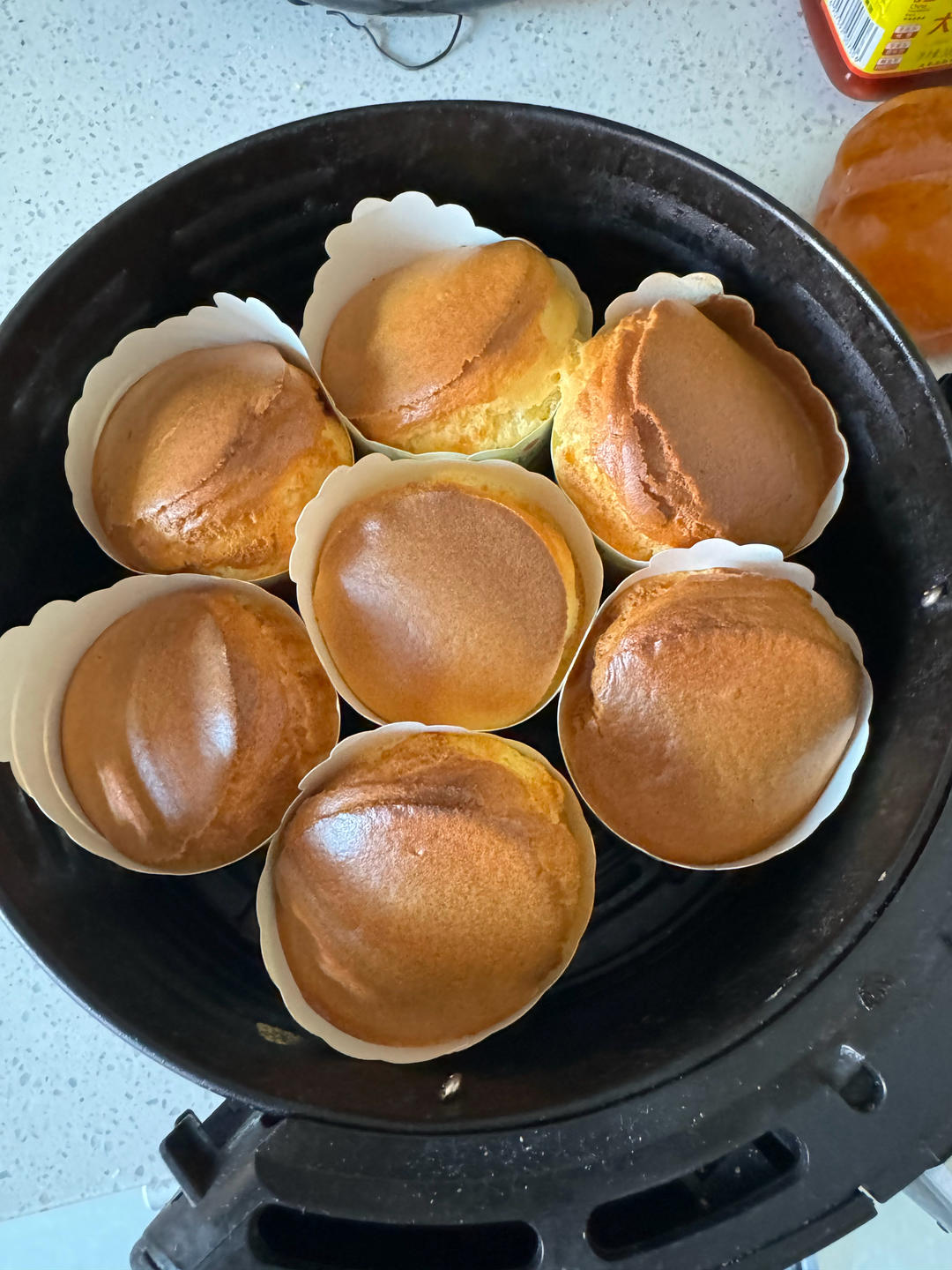 空气炸锅纸杯戚风蛋糕