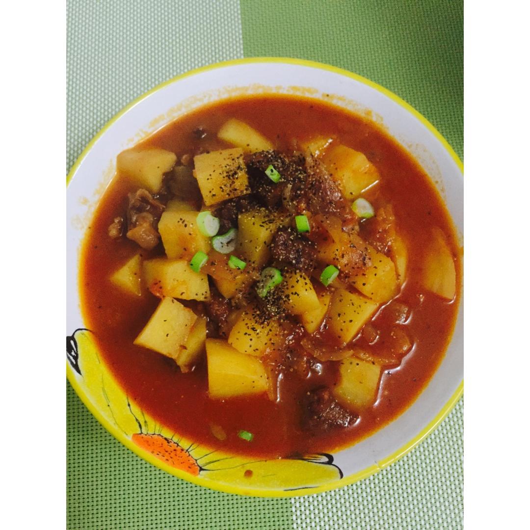 土豆炖牛肉