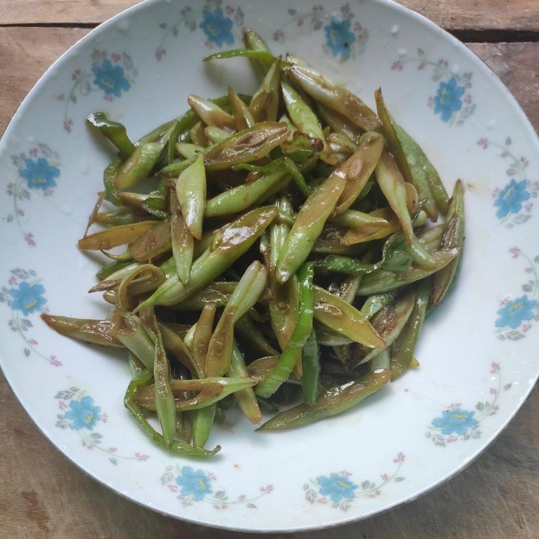 青椒炒豆角