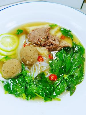 越南牛肉米线·附牛肉汤底熬法的做法 步骤17
