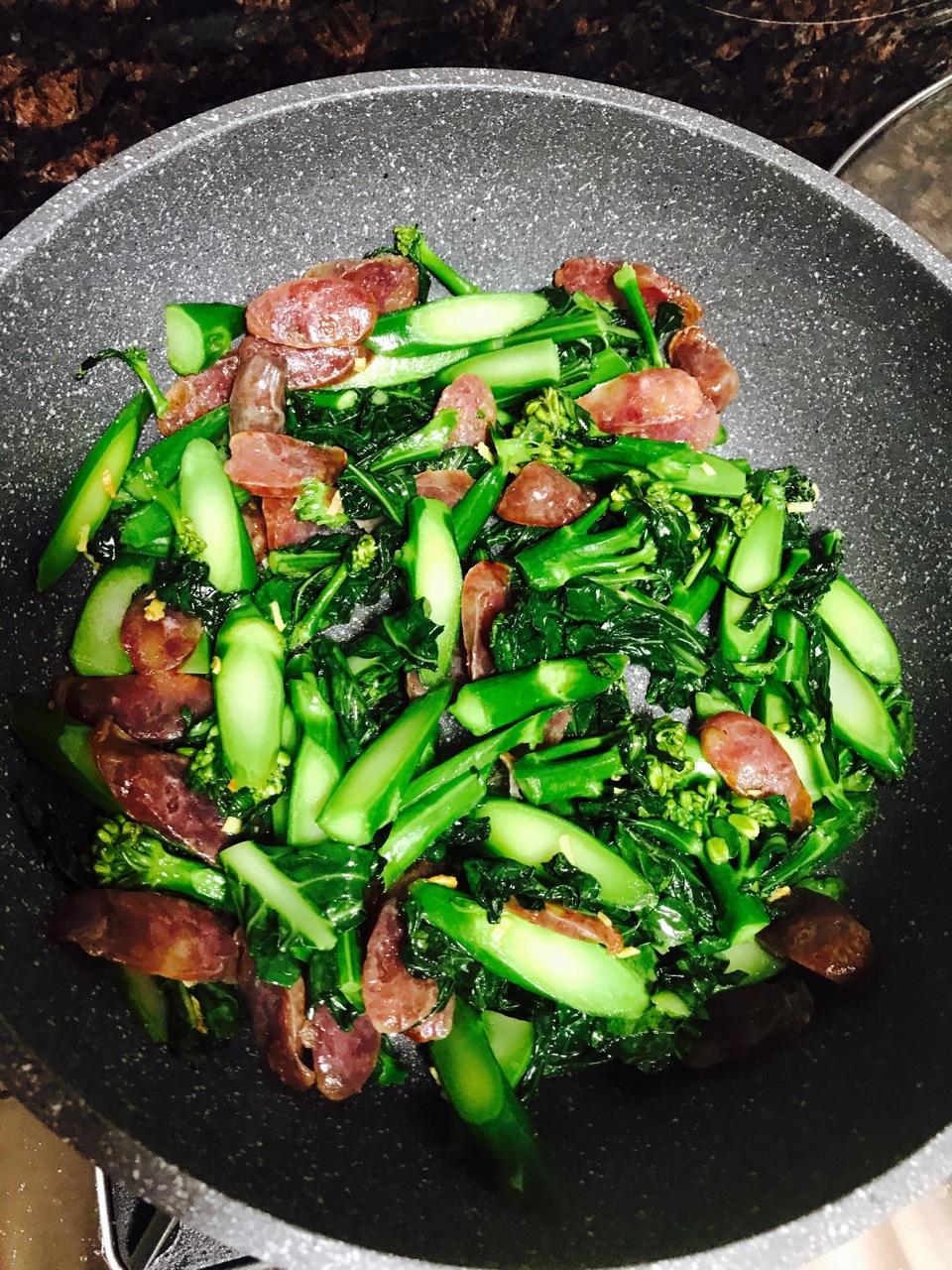 手机用户9119_cv28做的腊肠炒芥蓝