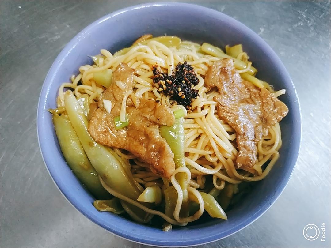 豆角焖面的做法