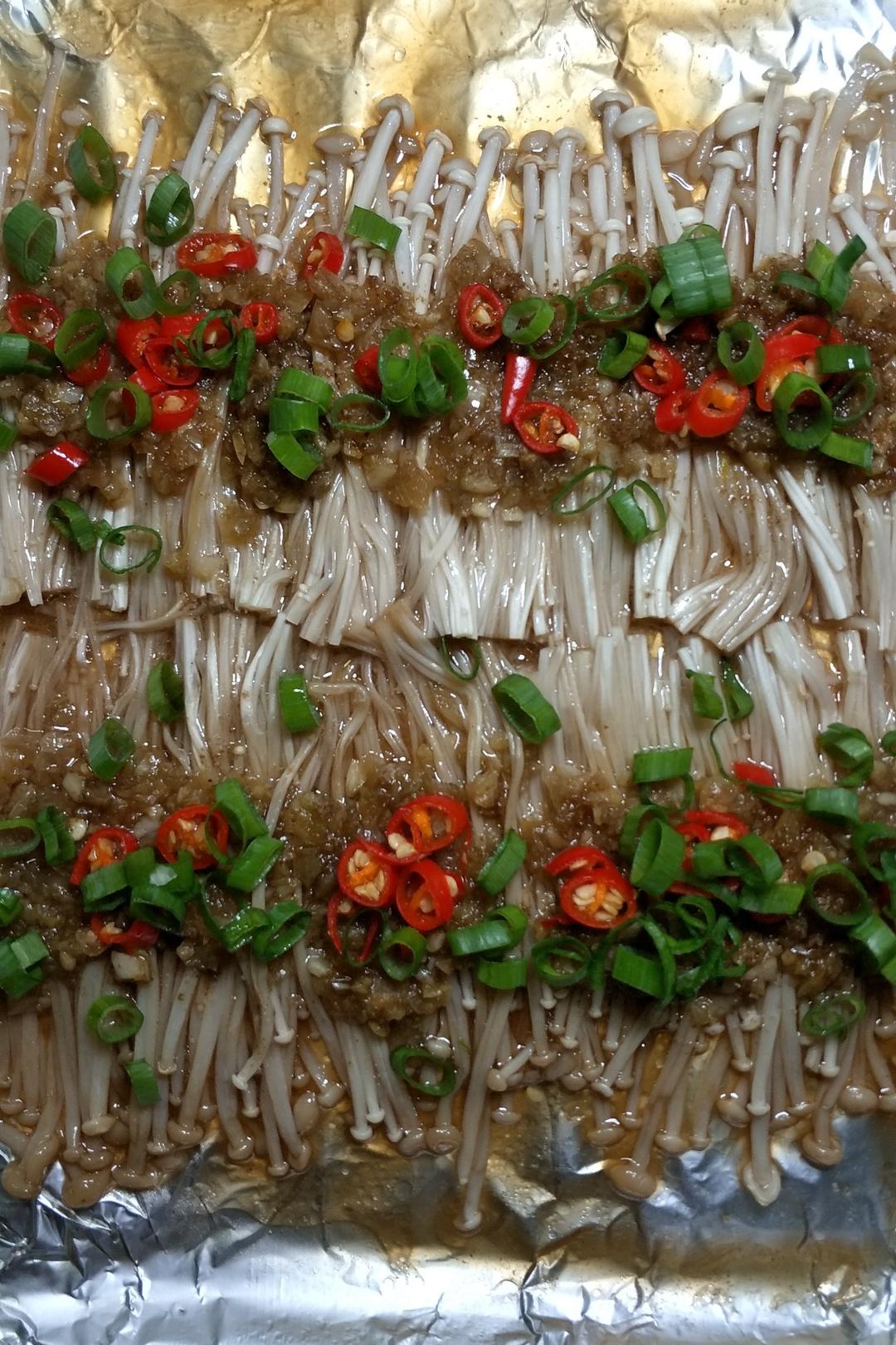 蒜蓉孜然烤金针菇